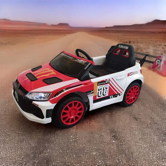 Sport car kids red and white