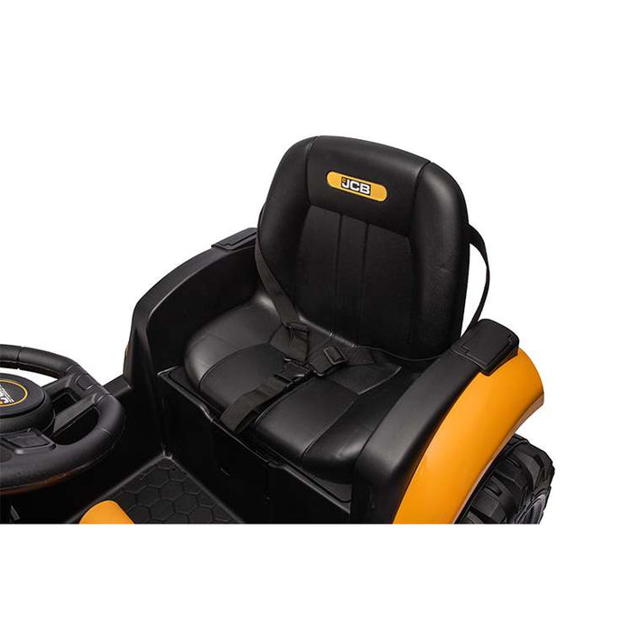JCB yellow excavator with bucket