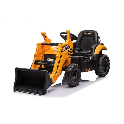JCB yellow excavator with bucket