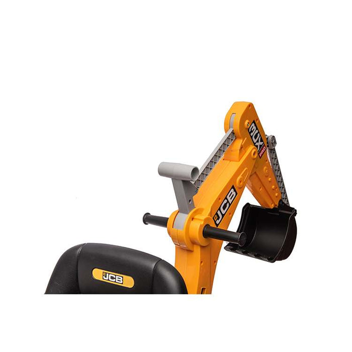 JCB yellow excavator with bucket