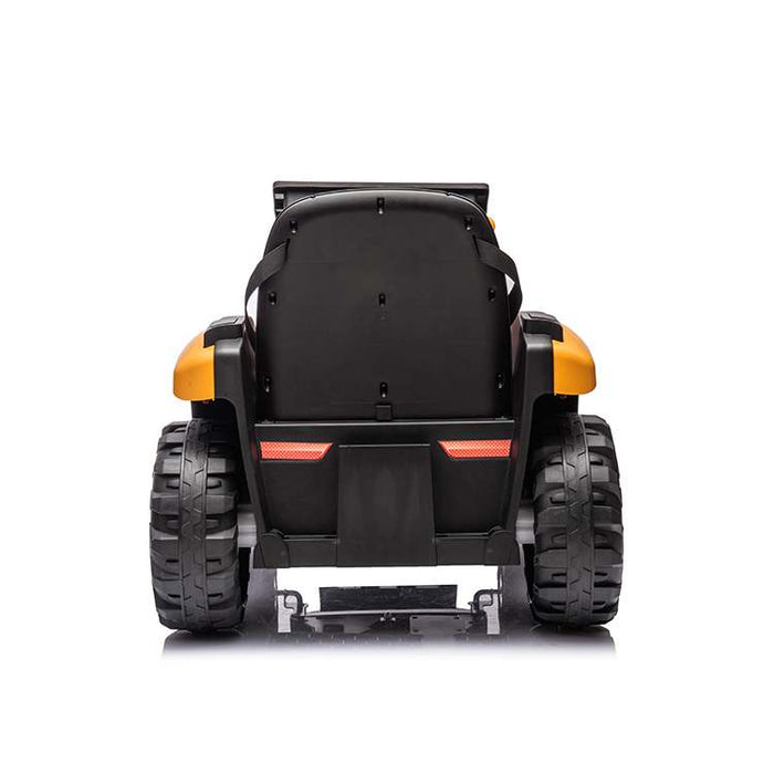 JCB yellow excavator with bucket